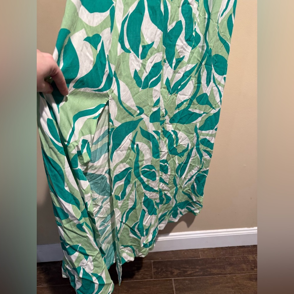 Label of Love Tropical Print Maxi Dress Green Size small - Picture 8 of 10